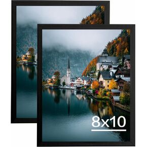 8x10 Picture Frames Set of 2, Black 8 x 10 Photo Frame with HD Plexiglas, Wall or Tabletop Display for Home and Office in Saudi Arabia