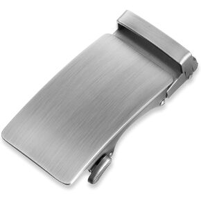 QfwdfcTrenz 35mm Ratchet Belt Buckle Only for 1 3/8 Slide Belt Strap Automatic Leather Belts Buckle Replacement, Matte Silver in Saudi Arabia