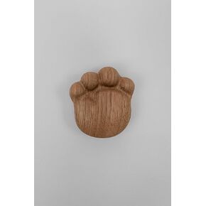 Wooden Paw Drawer Knob 52 mm, Solid Oak Kids Furniture Handle in Kuwait
