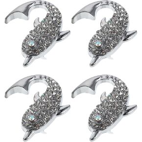 4pcs Silver Marine Mammal Drawer Knobs with Screws, Decorative Ocean Theme Cabinet Pulls for ’s Room Furniture Handles in Saudi Arabia
