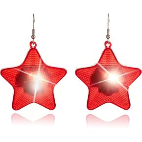 LED Independence Day Earrings Light up Love Earrings 4th of July Patriotic Earrings for Women in Saudi Arabia