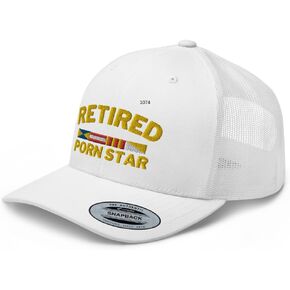 NG Retired Porn Star Curved Bill Trucker Hat Mid Crown Adjustable Funny Cap in Kuwait