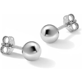 Pure Pt950 Solid Platinum Ball Stud Earrings For Women Men Hypoallergenic Polished Unisex Jewelry in Saudi Arabia