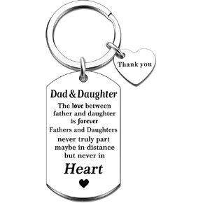 Father's Day Keychain For Dad From Daughter Dad Birthday Gift Best Dad Ever Perfect Best Dad Ever Gifts For Birthday Valentine's Day & Birthday Gifts For Adult Son in Saudi Arabia