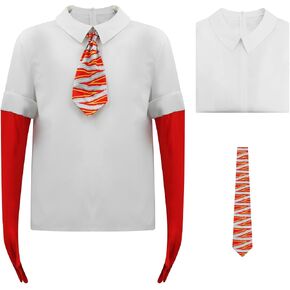 Anger Costume Inside Cosplay Out Shirt For Adult Emotions Halloween Anxiety Costume Top With Tie Gloves Funny Dress XS in Saudi Arabia