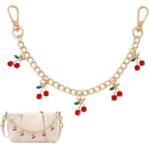 Larrel Cherry Bag Charm Chain, Decorative Handbag Replacement with Double Buckle Design, Bag Accessories Charms for Women Handbags Backpacks, Ideal Gift for Birthdays, Anniversaries in Saudi Arabia
