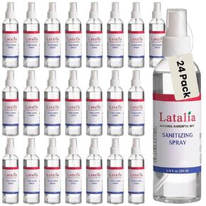 Latalia Unscented Hand Sanitizer Spray Refill Pack of 6 | 6.67 Fl oz with 80% Alcohol Bulk Hand Sanitizer Travel Size Spray | Hand Sanitizing Spray For Quick Dry Hand in Saudi Arabia