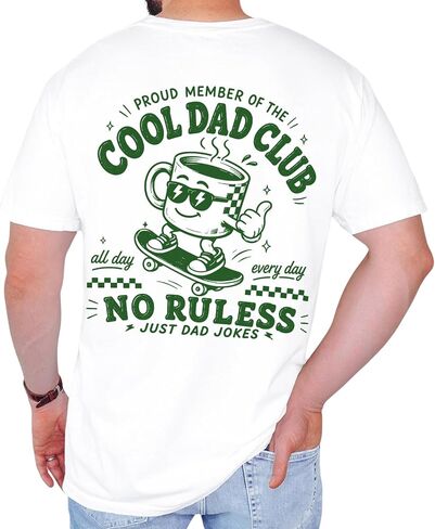 قميص Cool Dads Club Est 2026، تي شيرت برسومات Dad الرجعية، أبي جديد مضحك، قميص الأبوة العتيق in Kuwait