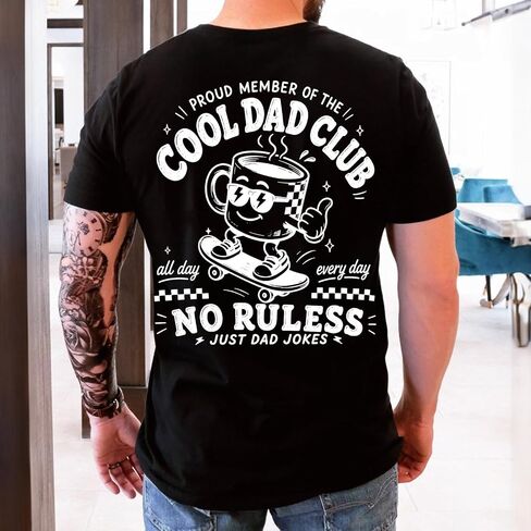 قميص Cool Dads Club Est 2026، تي شيرت برسومات Dad الرجعية، أبي جديد مضحك، قميص الأبوة العتيق in Kuwait