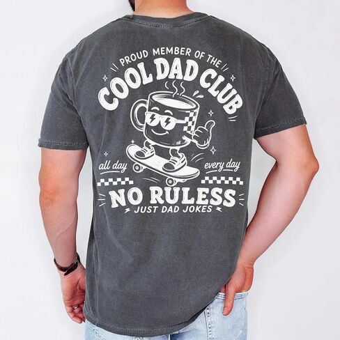 قميص Cool Dads Club Est 2026، تي شيرت برسومات Dad الرجعية، أبي جديد مضحك، قميص الأبوة العتيق in Kuwait