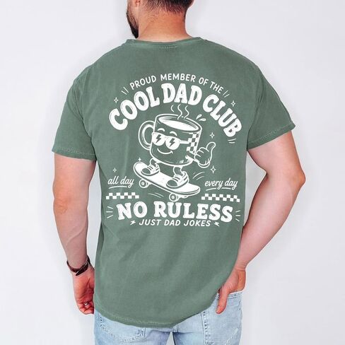 قميص Cool Dads Club Est 2026، تي شيرت برسومات Dad الرجعية، أبي جديد مضحك، قميص الأبوة العتيق in Kuwait