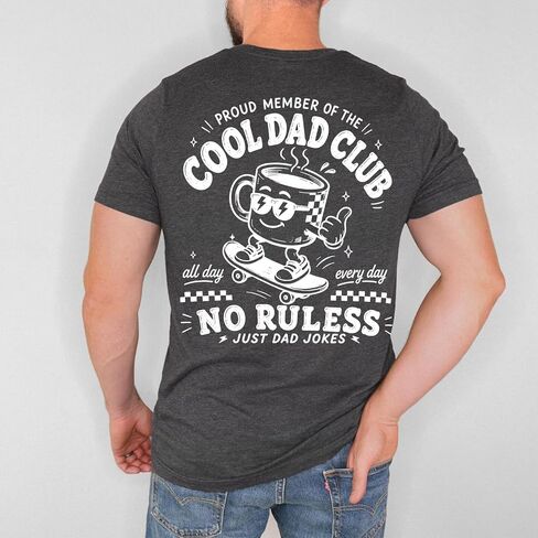 قميص Cool Dads Club Est 2026، تي شيرت برسومات Dad الرجعية، أبي جديد مضحك، قميص الأبوة العتيق in Kuwait