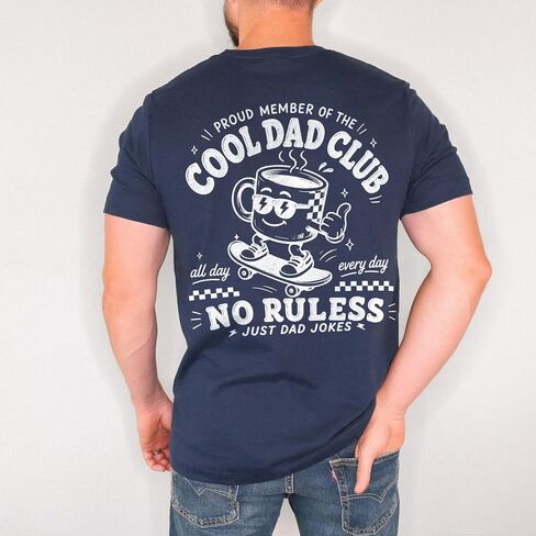 قميص Cool Dads Club Est 2026، تي شيرت برسومات Dad الرجعية، أبي جديد مضحك، قميص الأبوة العتيق in Kuwait