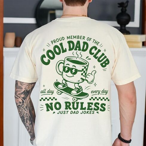 قميص Cool Dads Club Est 2026، تي شيرت برسومات Dad الرجعية، أبي جديد مضحك، قميص الأبوة العتيق in Kuwait