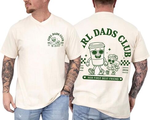 قميص Cool Dads Club Est 2026، تي شيرت برسومات Dad الرجعية، أبي جديد مضحك، قميص الأبوة العتيق in Kuwait