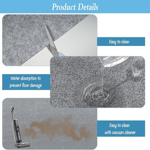 2 ft x 7.9 ft Self-Adhesive Boat Carpet, Waterproof Marine Grade Carpet Boat Mat, Non-Slide Indoor Outdoor Rug Runner for Home, Patio, Porch, Deck in Saudi Arabia