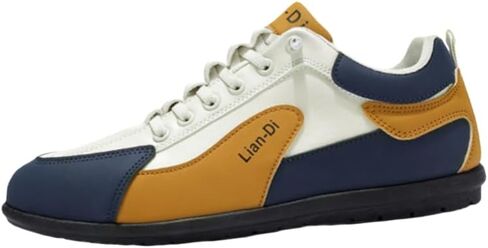 Men's Fashionable Casual Shoes - Round Toe lace-up Flat Shoes with PVC Sole. Comfortable and Lightweight. Suitable for All Seasons and Work Attire. in Saudi Arabia