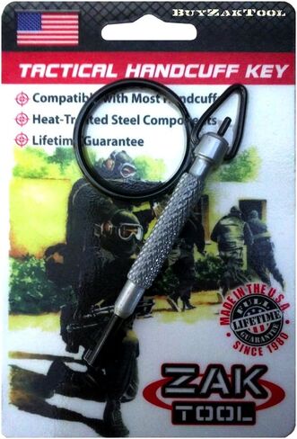 Zak Tool Aluminum Swivel Handcuff Key - Silver Finish in Saudi Arabia