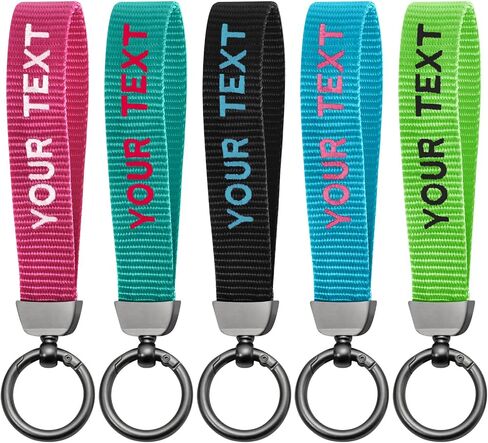 Custom Wristlet Keychain Charm – Personalized Wristlet Strap, Keychain Lanyard for Key, Backpack, Luggage in Saudi Arabia