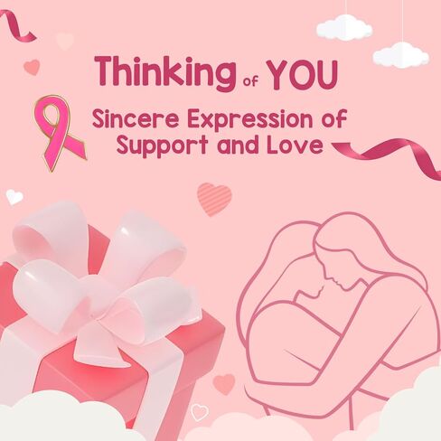 Joyline Inspirational Breast Cancer Gifts for Women - 3D Stainless Steel Never Give Up Keychain with Pink Ribbon Angel Tree Charms, Breast Cancer Awareness Purse Backpack Accessories in Saudi Arabia