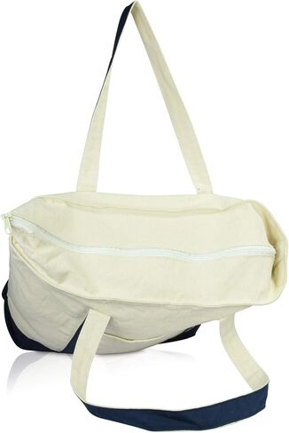 DALIX Initial Tote Bag Personalized Monogram Navy Blue Zippered Top Letter - T in Kuwait