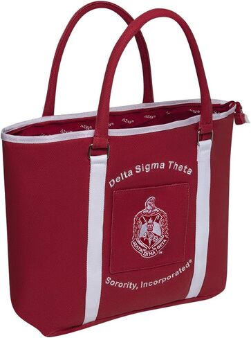 Delta Sigma Theta Sorority Canvas Tote Bag X-Large Pink in Saudi Arabia