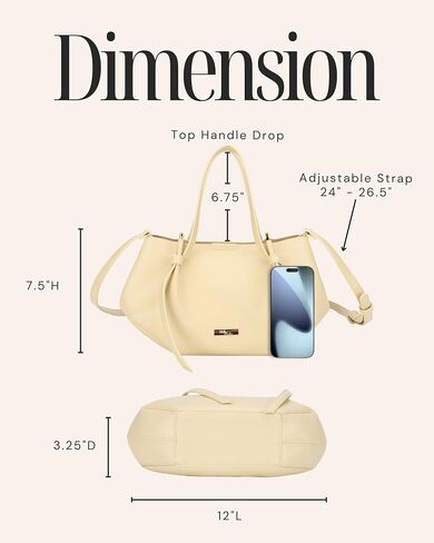 Small Tote Bags for Women Top Handle Purses and Handbags for Women Shoulder Crossbody Bags with Detachable Crossbody Strap in Saudi Arabia
