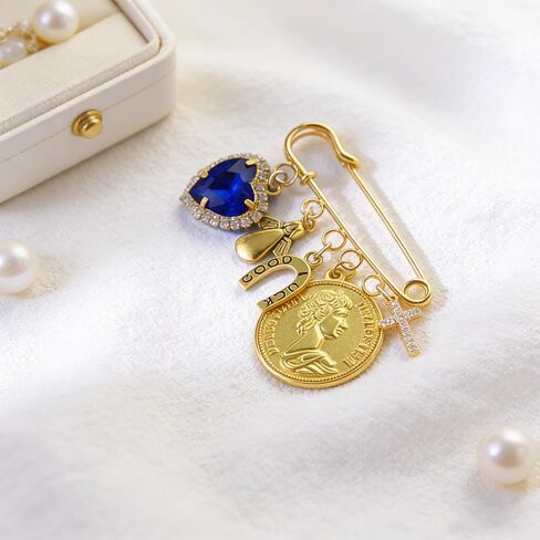 Something Blue Pin for Bride Bridal Bouquet Charm Cross Wedding Bouquet Charms Something Blue Gift for Bride on Wedding in Saudi Arabia