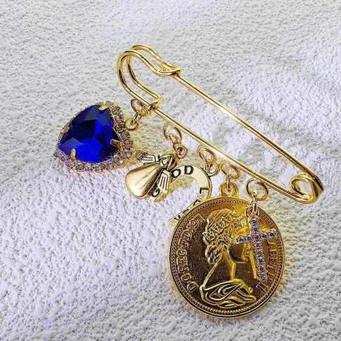 Something Blue Pin for Bride Bridal Bouquet Charm Cross Wedding Bouquet Charms Something Blue Gift for Bride on Wedding in Saudi Arabia