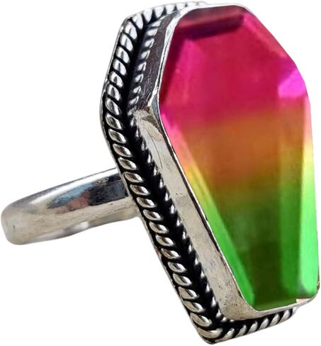 925 Sterling Silver Handmade Coffin Shape Designer Statement Ring For Women By Silverekh in Kuwait