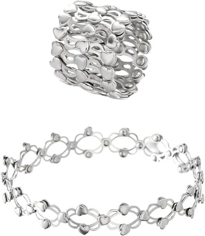 Expandable Ring Bracelet Folding Retractable Adjustable Transform Flexible Statement 2 in 1 Bracelets Ring Unique Jewelry Gifts in Saudi Arabia