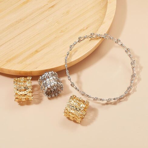 Expandable Ring Bracelet Folding Retractable Adjustable Transform Flexible Statement 2 in 1 Bracelets Ring Unique Jewelry Gifts in Saudi Arabia