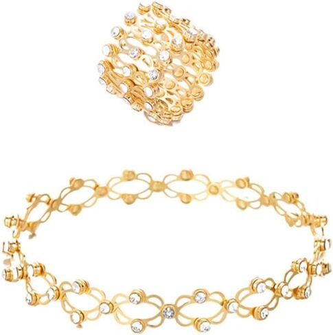 Expandable Ring Bracelet Folding Retractable Adjustable Transform Flexible Statement 2 in 1 Bracelets Ring Unique Jewelry Gifts in Saudi Arabia