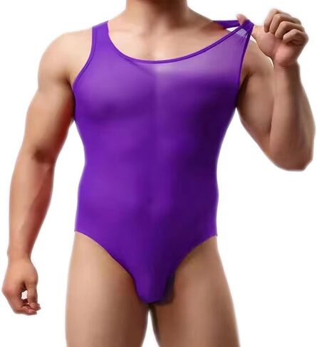 Men's Sissy Bodysuits Thong Pouch Panties, Feminine One Piece Romper For Men Sexy Gay Lingerie Crossdresser in Saudi Arabia
