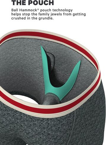 Shinesty Ball Hammock Boxer Brief - Pouch Underwear For Men with Fly -Grey, X-Large in Saudi Arabia