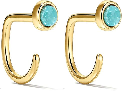 Backless Earrings for Women Half Hoop No Back Tiny Twist Lightweight Pearl Star Moon Heart Bow Turquoise Earrings Poke Free Stay Close Earring Minimalist Half Hoop Jewelry Gift Cartilage Comfort Fit Sleep Jewelry in Kuwait
