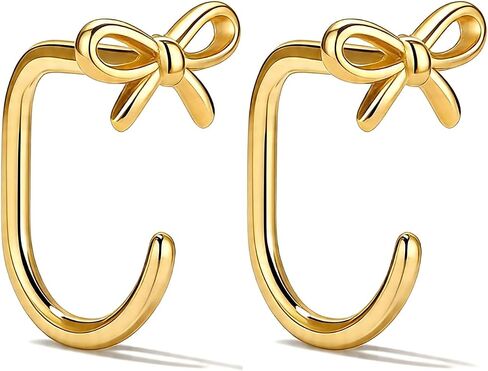 Backless Earrings for Women Half Hoop No Back Tiny Twist Lightweight Pearl Star Moon Heart Bow Turquoise Earrings Poke Free Stay Close Earring Minimalist Half Hoop Jewelry Gift Cartilage Comfort Fit Sleep Jewelry in Kuwait
