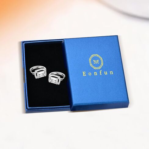 1CT الزمرد مويسانيتي هوب الأقراط، D اللون 5x7mm الزمرد قطع مويسانيتي، 14K الذهب شغل الأقراط الصغيرة هوب مجوهرات تألق للنساء زوجة أمي هدايا عيد ميلاد الذكرى in Kuwait