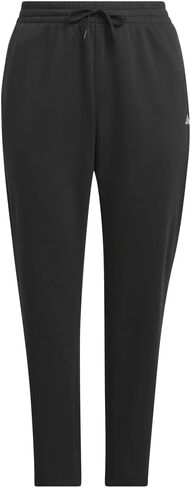 adidas Womens Essentials Small Logo Feel Cozy Open Hem Joggers Plus Size Casual - Black in Kuwait