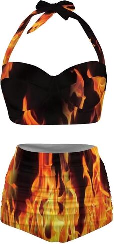 Talayituse Bikini Set for Women Plus Size Two Piece Bathing Suits High Waisted Swimsuit Tummy Control Swimwear Beachwear in Saudi Arabia
