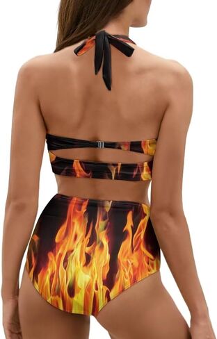 Talayituse Bikini Set for Women Plus Size Two Piece Bathing Suits High Waisted Swimsuit Tummy Control Swimwear Beachwear in Saudi Arabia