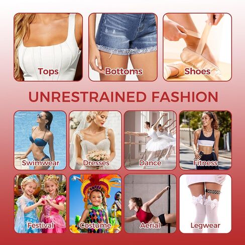 Liquid Body Glue for Clothes,Fashion Glue Tape, Clothing Glue that Holds All Day for Dancers, Women's Bras, Wigs, Stockings, Durable Waterproof Clutch Glue for Skin, Butt, Boob, Shoulder (30ml) in Saudi Arabia