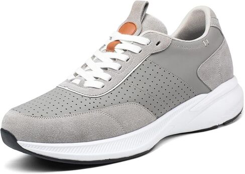 Men’s Invisible Height Increasing Shoes – Lightweight Lace-Up Casual Fashion Elevator Sneakers with 3.15 Inch Height Boost in Saudi Arabia