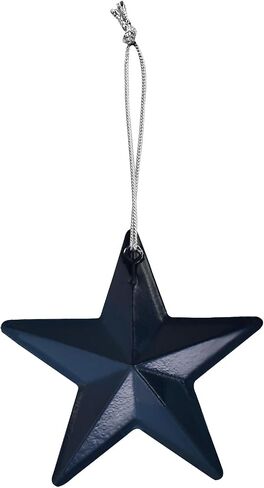 Linfevisi Patriotic Star Ornaments, 6 Pack, 3.6 Inch, Metal, Americana, Red White and Blue, Hanging, Independence Day, Memorial Day, 4th of July, Veteran Day, Christmas in Saudi Arabia