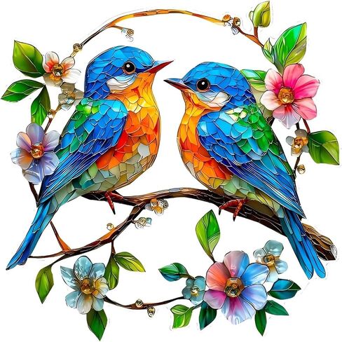 Acryl-Sonnenfänger Zum Aufhängen, Hanging Window Decor Pendant Hummingbird Pendant - Colorful Window Decoration,Sun Catchers Indoor Wall Art Home Decor Gift for Women Mom Bird Lovers in Kuwait