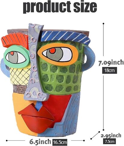 Resin Abstract Sculpture for Home Decor Modern,Book Shelf TV Stand Decor,Living Room Decor,Dining Room Table,Bedroom, Office Desktop, Cabinets Decorative Ornaments (Colorful) in Saudi Arabia