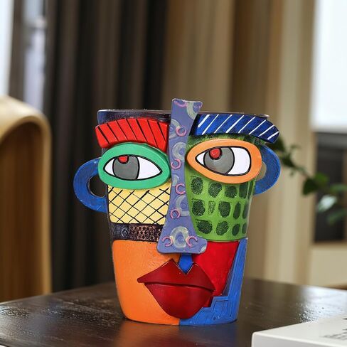 Resin Abstract Sculpture for Home Decor Modern,Book Shelf TV Stand Decor,Living Room Decor,Dining Room Table,Bedroom, Office Desktop, Cabinets Decorative Ornaments (Colorful) in Saudi Arabia