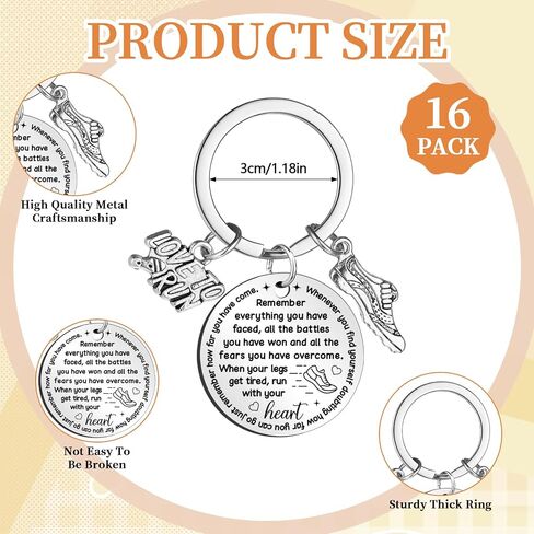 64 Pcs Track and Field Gift Bulk Include Adjustable Running Bracelets Keychains and Cards Cross Country Running Bracelets Bulk Marathon Runner Gifts Running Lover Gift for Women Men Adult Training in Saudi Arabia