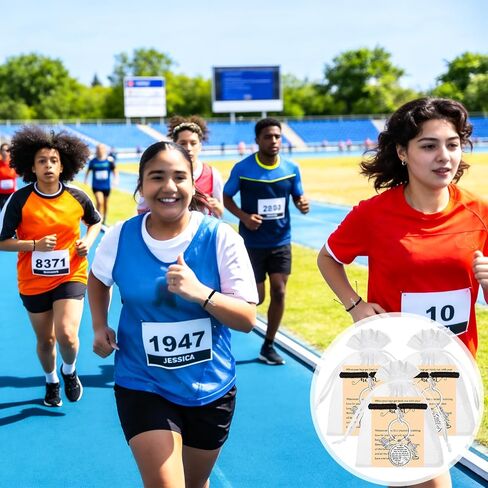 64 Pcs Track and Field Gift Bulk Include Adjustable Running Bracelets Keychains and Cards Cross Country Running Bracelets Bulk Marathon Runner Gifts Running Lover Gift for Women Men Adult Training in Saudi Arabia