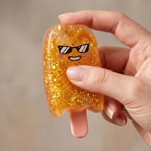 Gel Sugar Squishies Ice Cream Popsicle Squishy, Ice Cream Squeeze Squishy Sensory Tool for Mood Relief and Focus, Soft and Durable Orange Popsicle Design in Saudi Arabia
